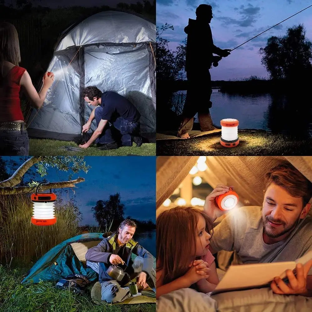 Camping Light 2/4PCS Solar Rechargable Waterproof