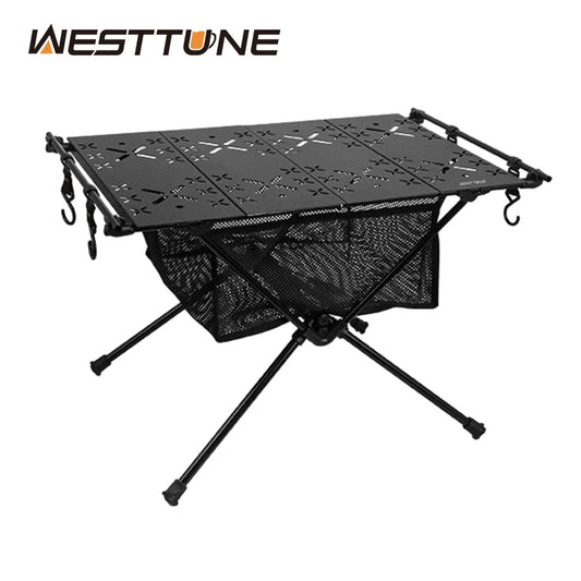 Portable Aluminum Folding Camping Table with Storage Bag