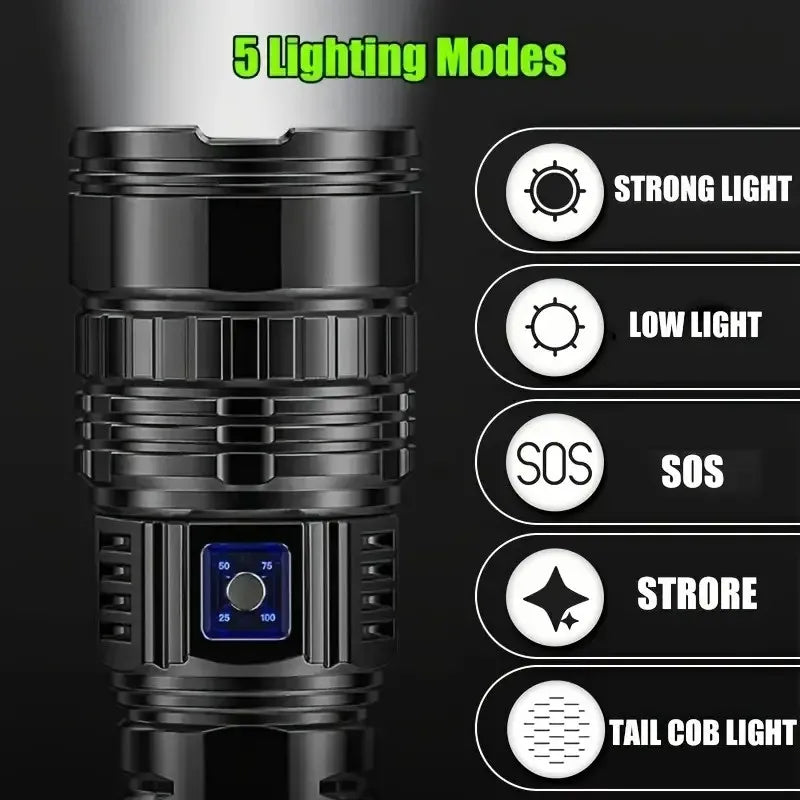 10000W Built-in Battery Flash Light Torch