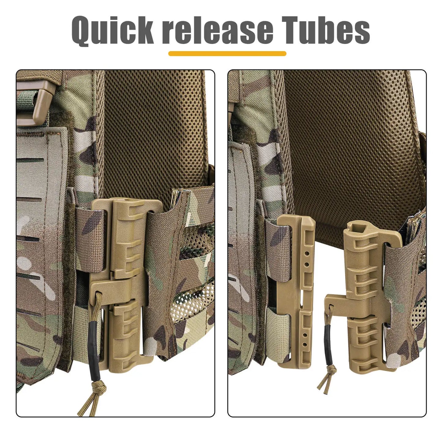 Tactical Vest Laser Cut Front Panel