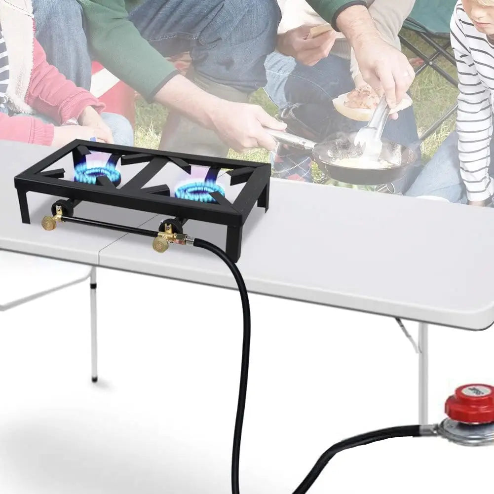 Double Burner Camp Stove Propane Gas
