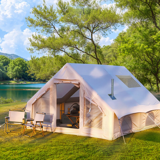 Large Inflatable Camping Tent 129 Square Feet