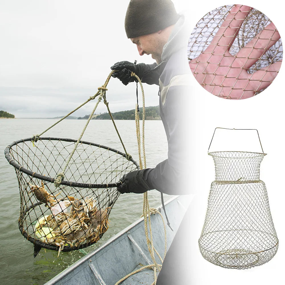 Galvanized Steel Wire Fish Basket