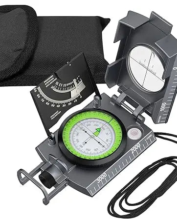 Waterproof Metal Compass with Clinometer