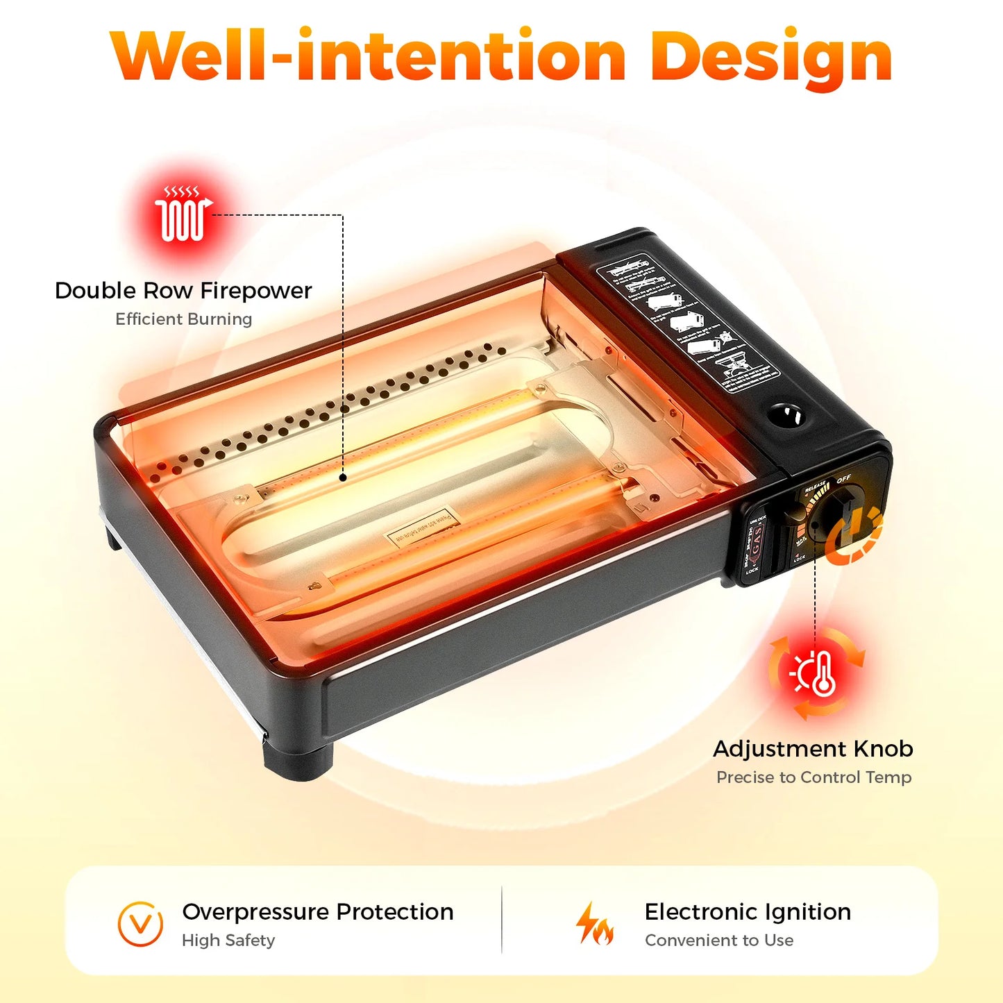 Portable Butane Gas Stove For Camping