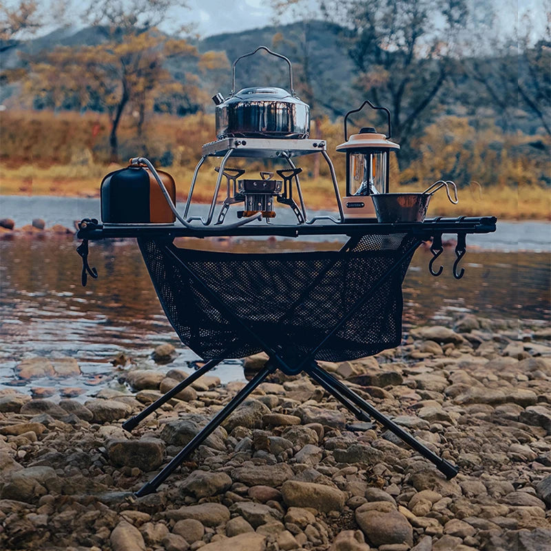 Portable Aluminum Folding Camping Table with Storage Bag