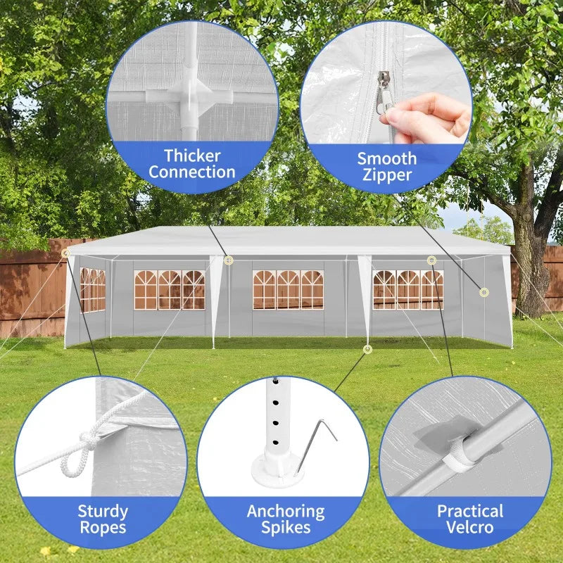 Canopy Waterproof Party Tent Outdoor Tent 8 Sides