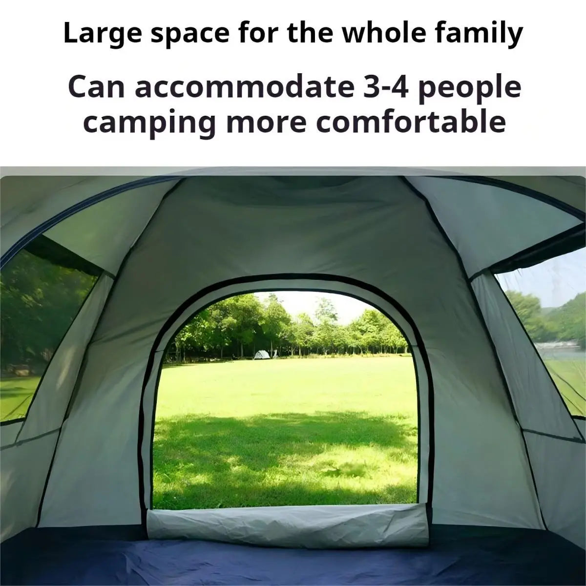 Outdoor shelter Sunshade 2 doors and 2 windows