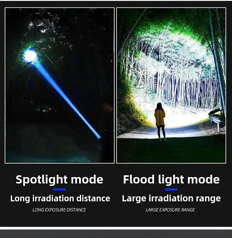 10000W Built-in Battery Flash Light Torch