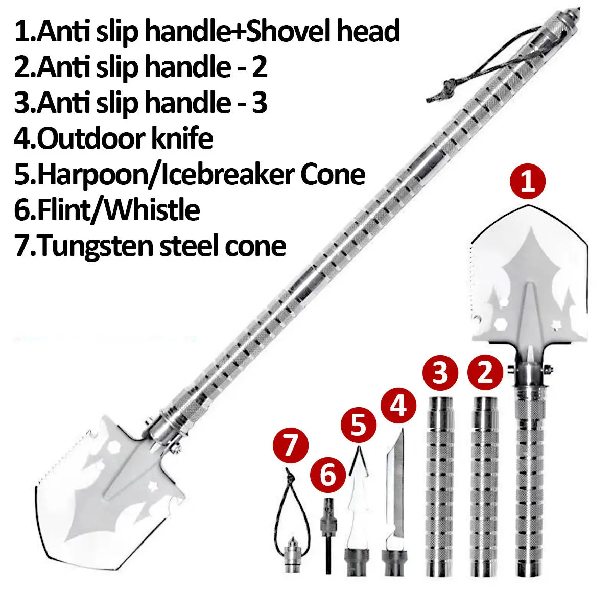 Foldable Outdoor Shovel Camping Tool