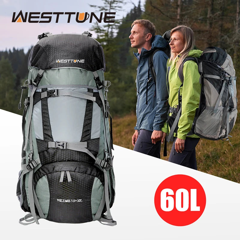 Backpack with Rain Cover Outdoor Hiking Camping