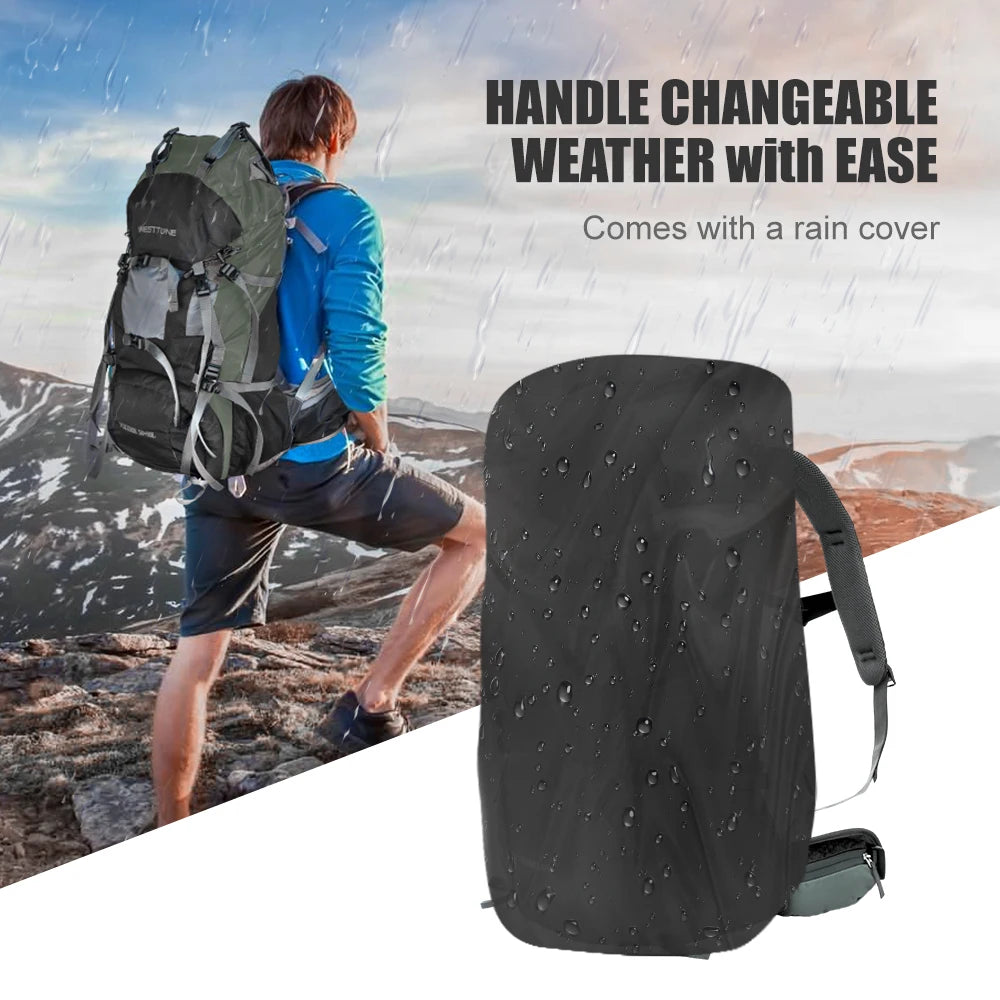 Backpack with Rain Cover Outdoor Hiking Camping