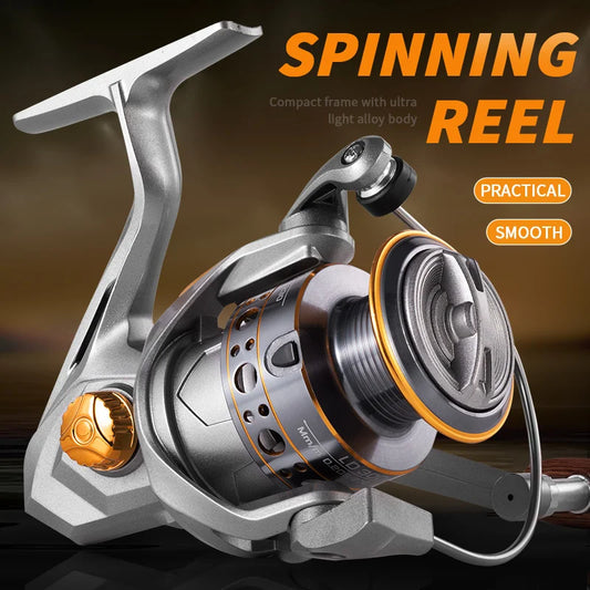 Spinning Reel 5.2:1 Ratio, Lightweight, with Cork Handle