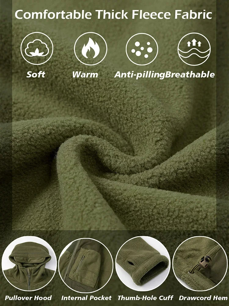 Men's Hunting Fleece Jacket Full Zip