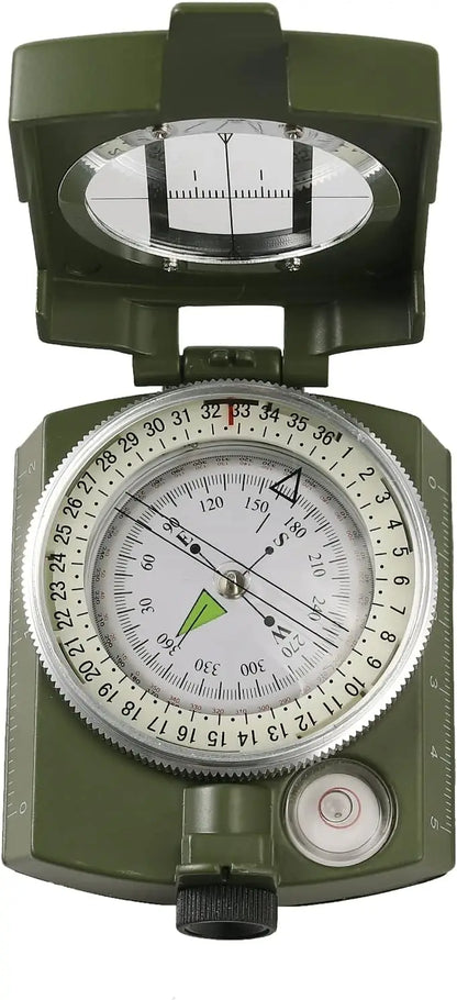 Compass, Waterproof, Sighting, Bubble Levels, Carrying Bag