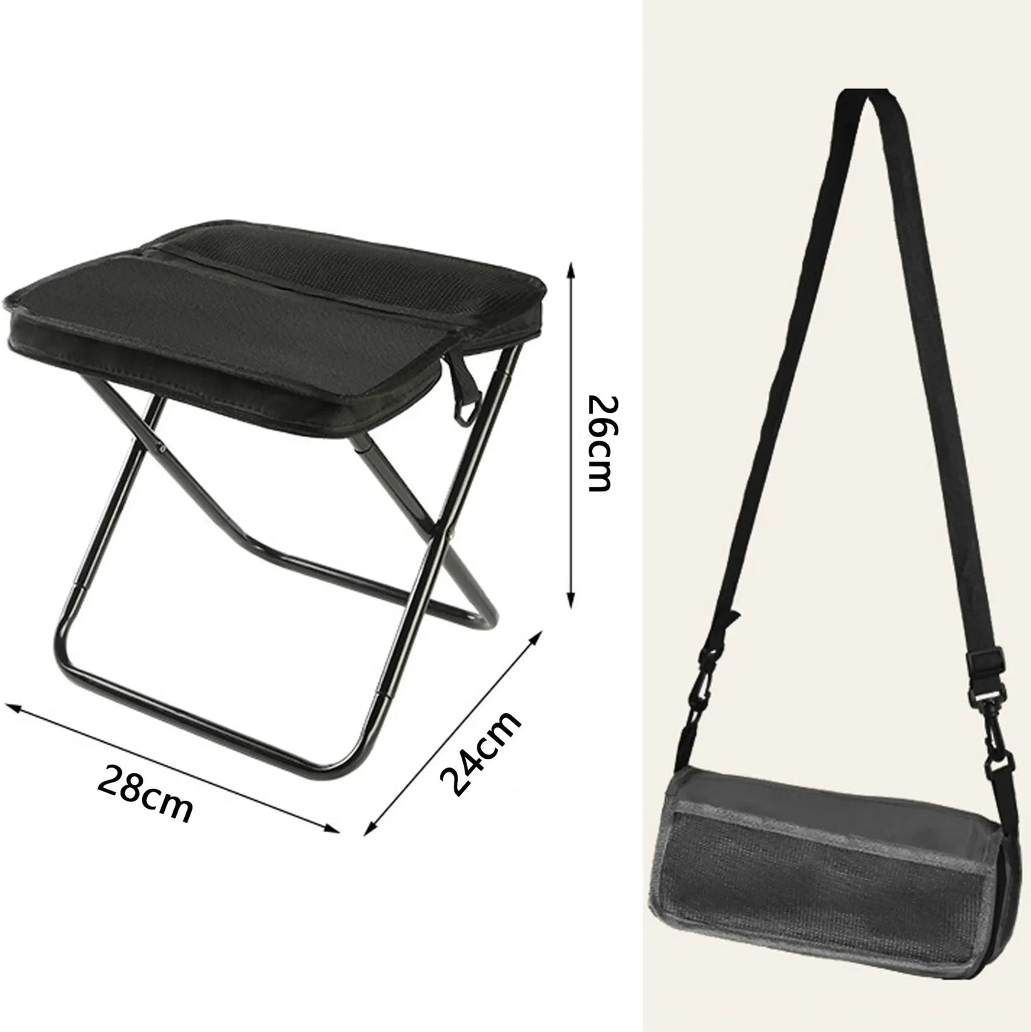 Outdoor leisure folding stool