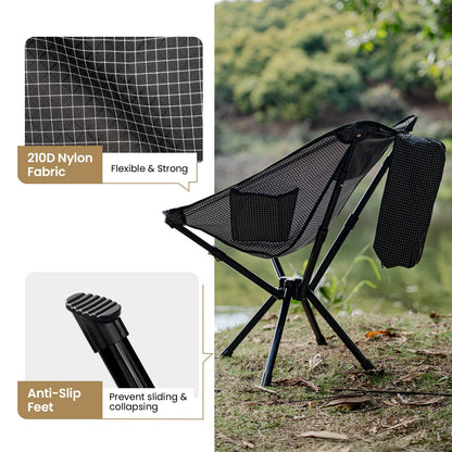 Folding Camping Chair with Side Pocket
