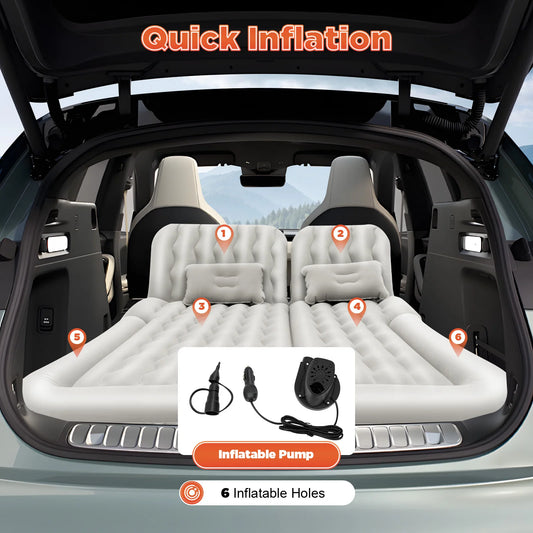 Inflatable SUV Air Mattress Sleeping Bed  w/ Air Pump
