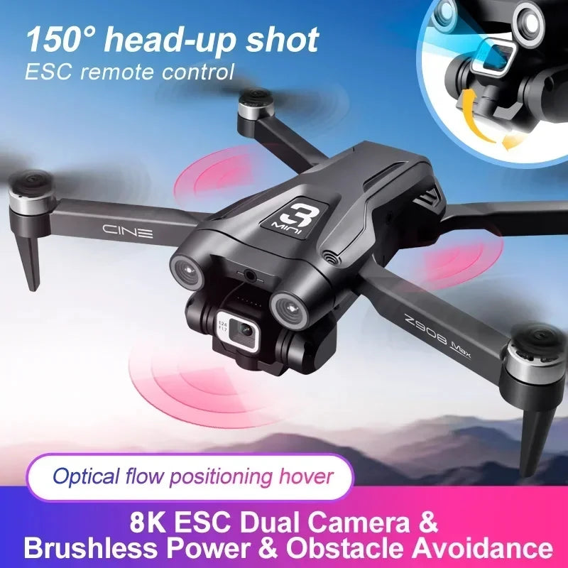 GPS Drone 8K HD Dual Camera  RC Distance 9000M
