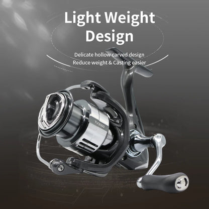 Lightweight Spinning Fishing Reel TV 1500 2500 Series