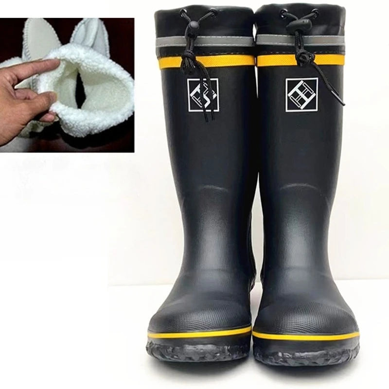 High Tops Waterproof Rubber Rain Boots Men Women