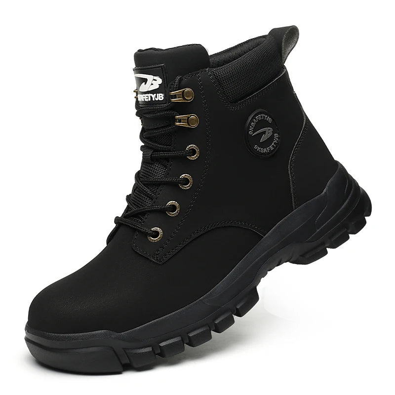 High Top Hiking Boots Steel Toe for Men