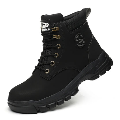 High Top Hiking Boots Steel Toe for Men