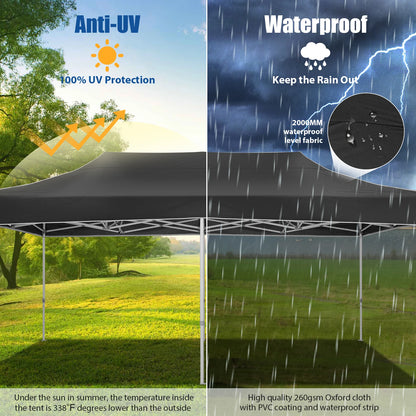 10x20 Heavy Duty Pop Up Canopy Tent