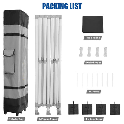 10x20 Heavy Duty Pop Up Canopy Tent