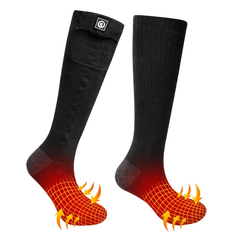 Rechargeable Heated Winter Ski Socks 2200mah