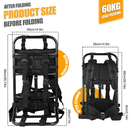 Backpack External Frame Heavy Carrying Bag