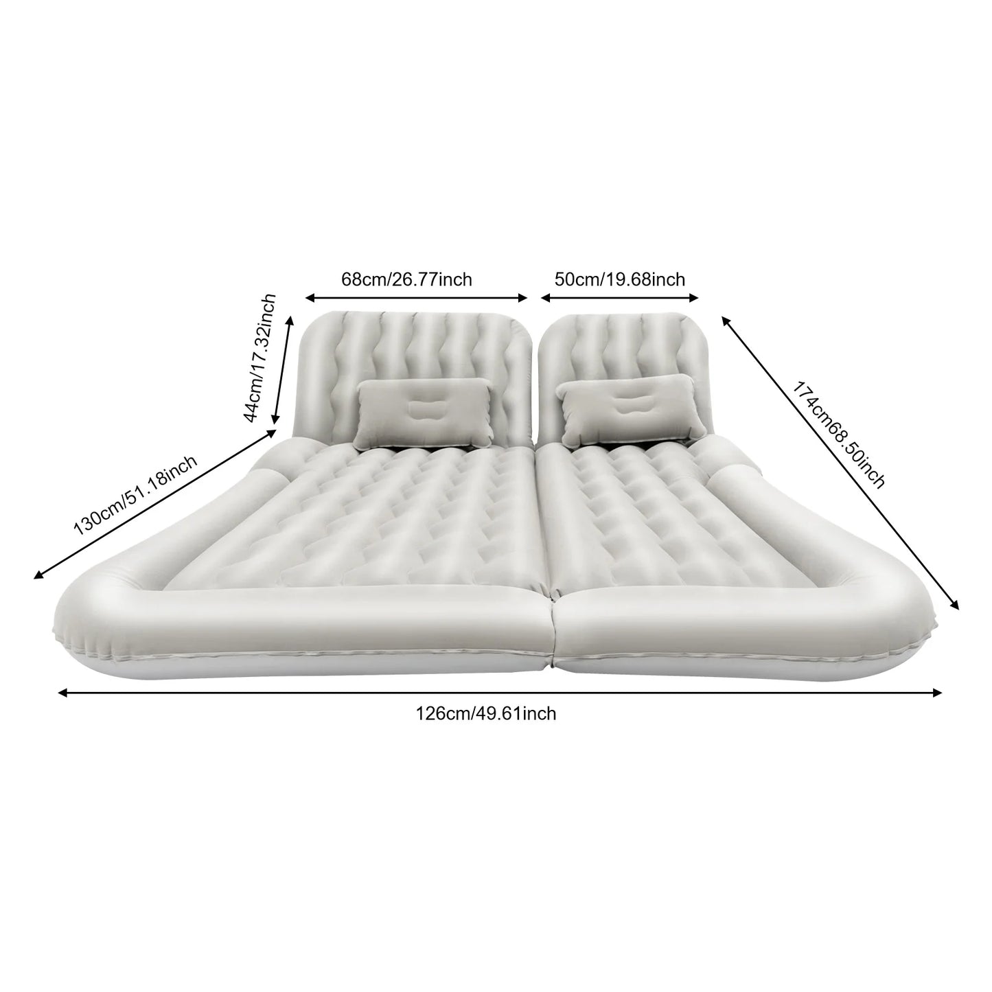 Inflatable SUV Air Mattress Sleeping Bed  w/ Air Pump
