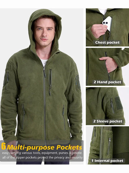 Men's Hunting Fleece Jacket Full Zip
