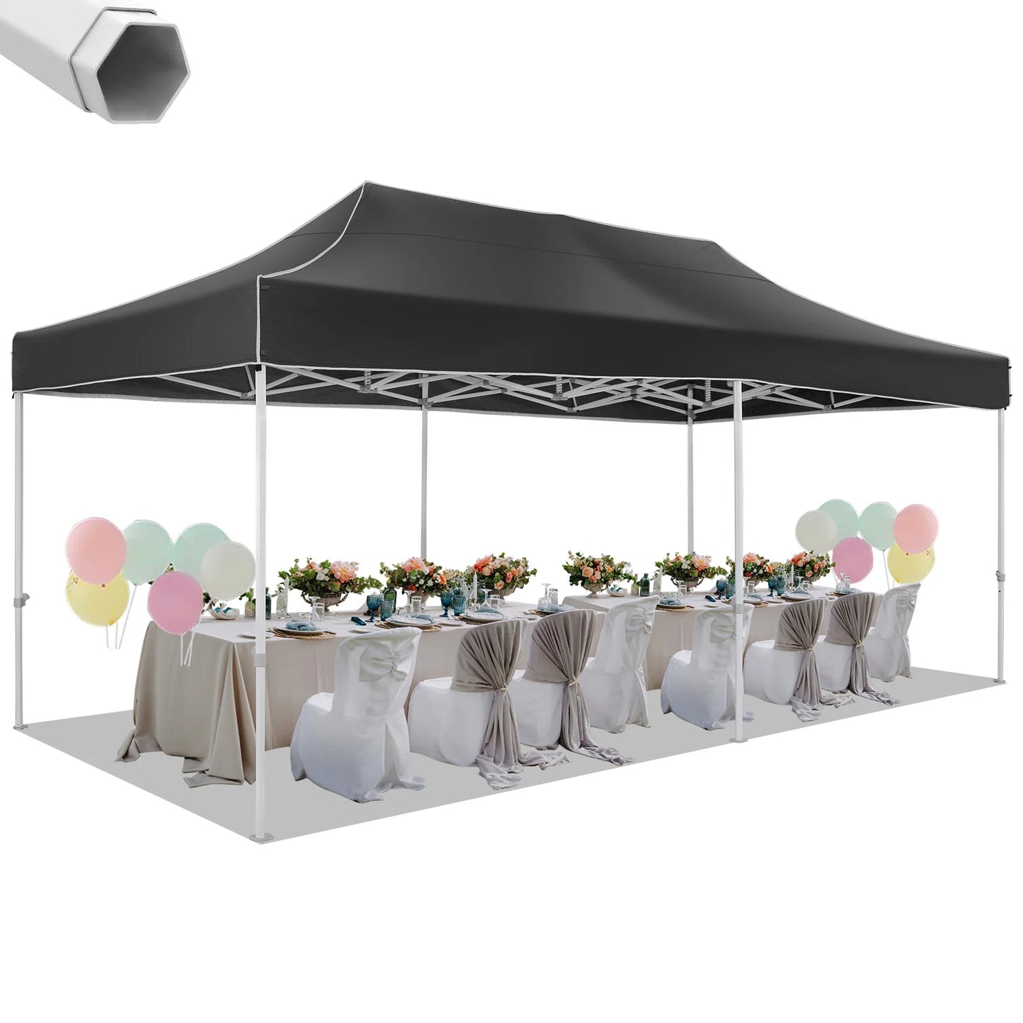 10x20 Heavy Duty Pop Up Canopy Tent