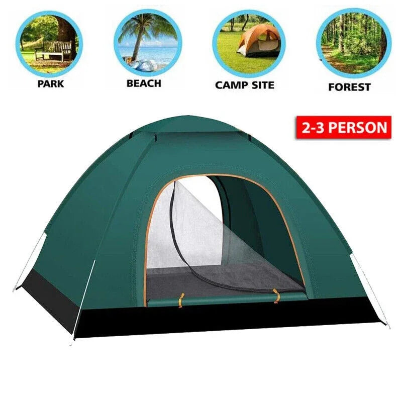 Automatic Pop Up Camping Tent 2-3 Person
