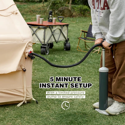 Large Inflatable Camping Tent 129 Square Feet