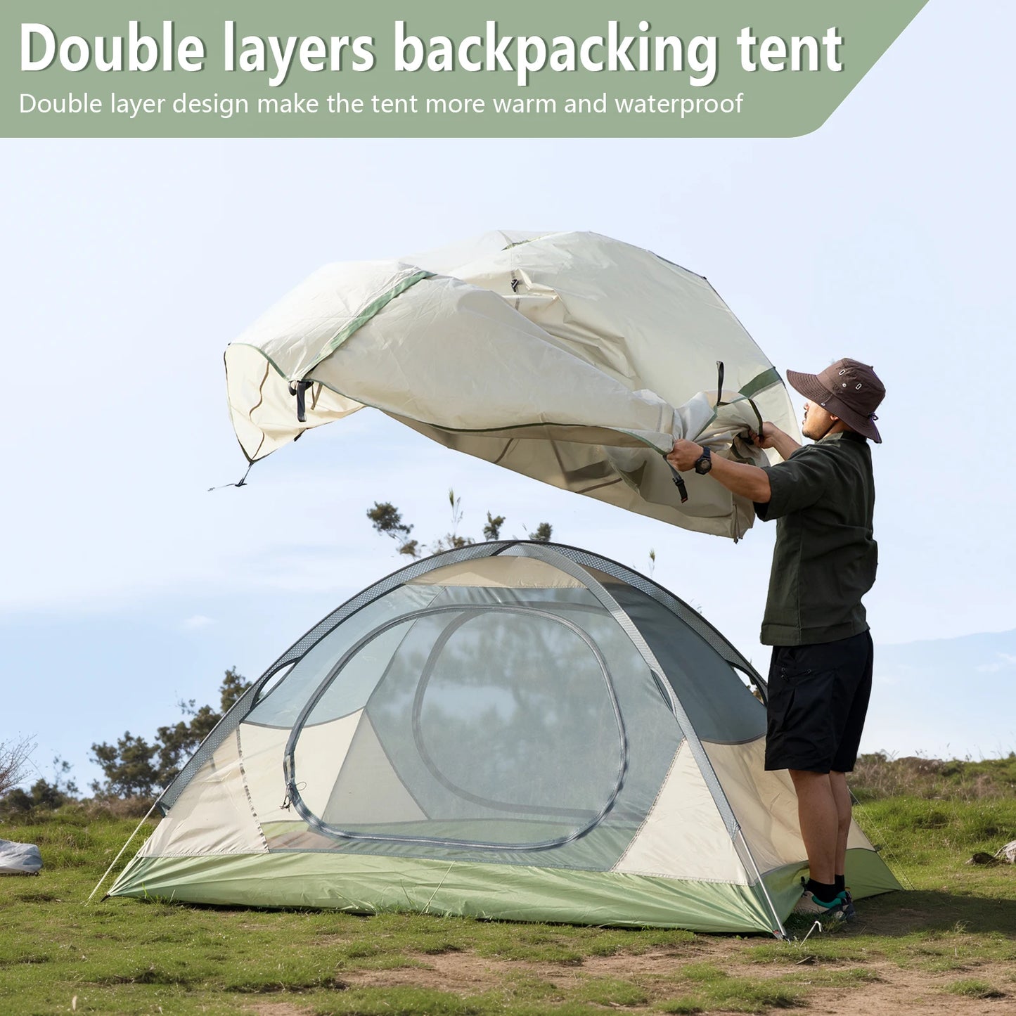Ultralight Outdoor 2 Person Camping Tent