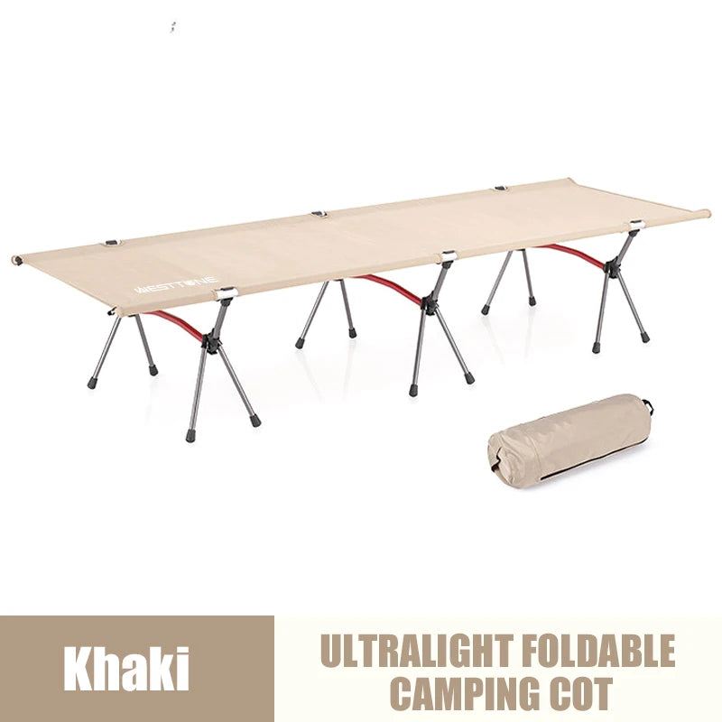 Portable Folding Camping Cot with Leg Extenders