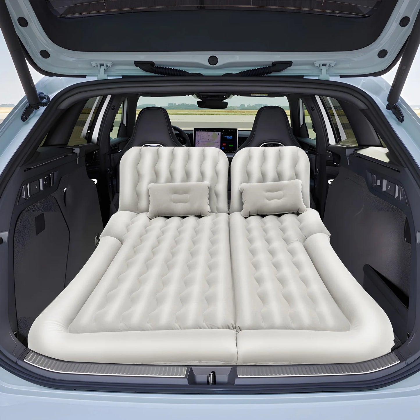 Inflatable SUV Air Mattress Sleeping Bed  w/ Air Pump